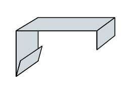 Flashings Roof Flashing Tapered Drawing Simple Barge With 90° Break