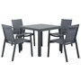 Madrid 5 Piece Dark Outdoor Dining Setting