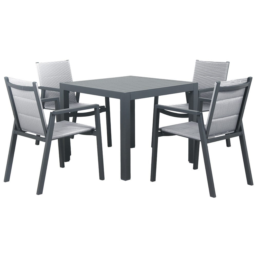 Madrid 5 Piece Light Outdoor Dining Setting