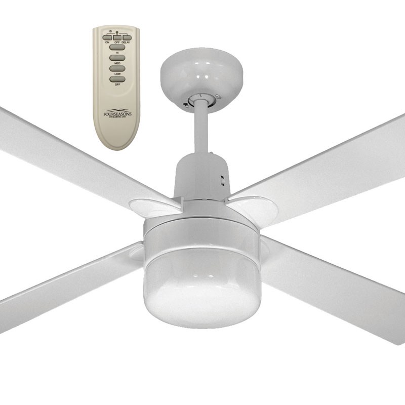 Alpha Ceiling Fan With Clipper Light And Remote