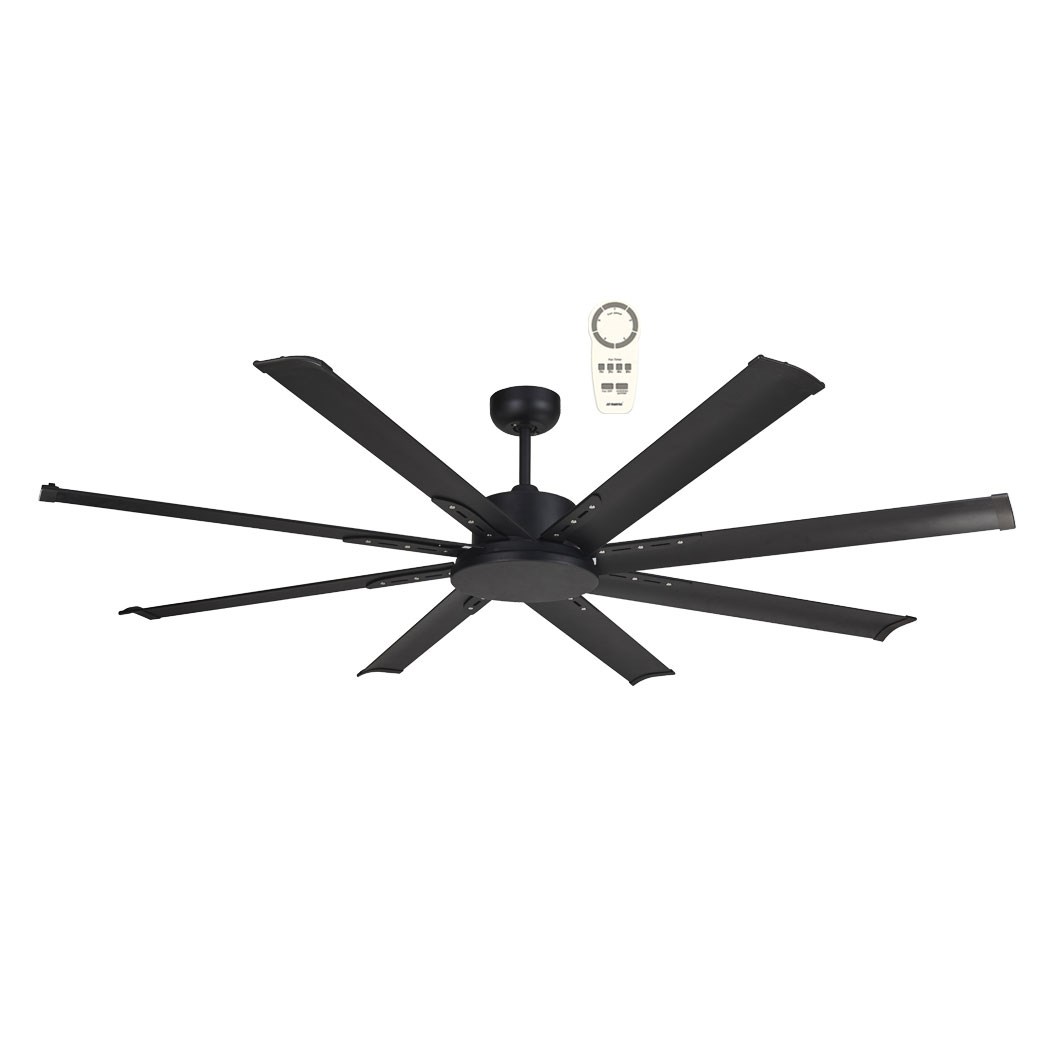 Albatross Ceiling Fan 1650mm 8 Blade Matt Black