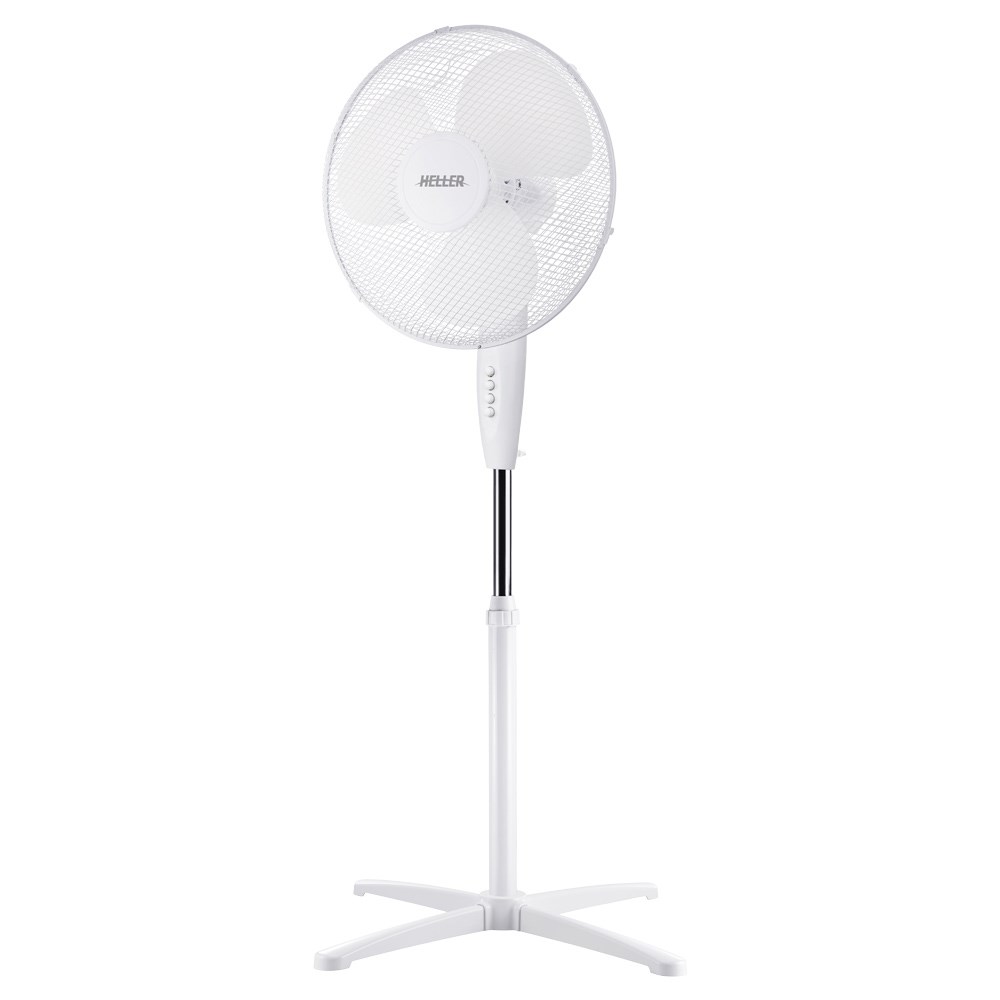 Heller 40cm White Pedestal Fan