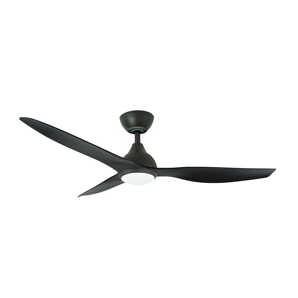 Avoca DC WIFI 1320mm Ceiling Fan with 20W LED Light Matt Black