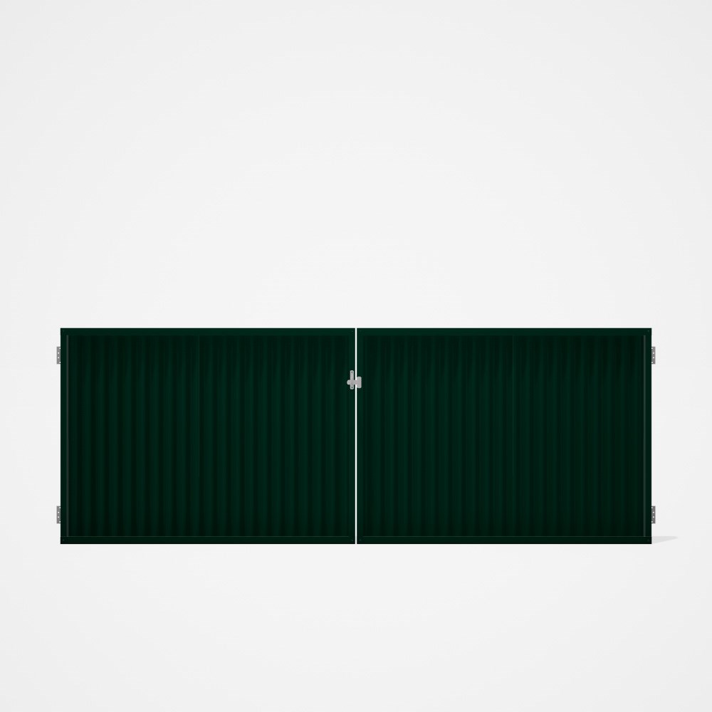 Good Neighbour® CGI Gate Premium .35 BMT Double 1.2m High Sheet: Caulfield Green, Frame: Caulfield G