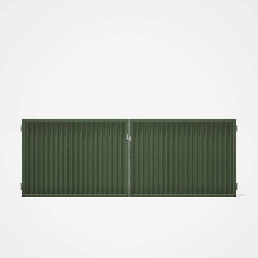 Good Neighbour® CGI Gate Premium .35 BMT Double 1.2m High Sheet: Mist Green, Frame: Mist Green