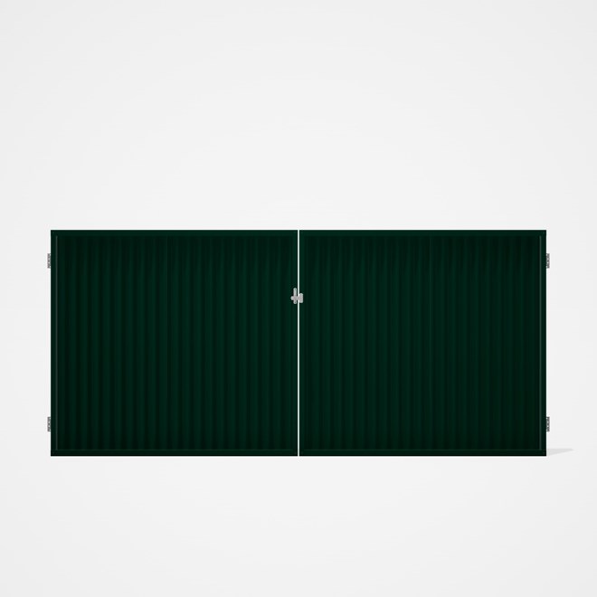 Good Neighbour® CGI Gate Premium .35 BMT Double 1.5m High Sheet: Caulfield Green, Frame: Caulfield G