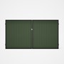 Good Neighbour® CGI Gate Premium .35 BMT Double 1.8m High Sheet: Mist Green, Frame: Ebony