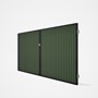 Good Neighbour® CGI Gate Premium .35 BMT Double 1.8m High Sheet: Mist Green, Frame: Ebony