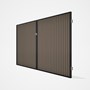 Good Neighbour® CGI Gate Premium .35 BMT Double 2.1m High Sheet: Beige, Frame: Ebony