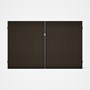 Good Neighbour® CGI Gate Premium .35 BMT Double 2.1m High Sheet: Banyan Brown, Frame: Ebony