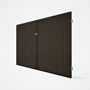 Good Neighbour® CGI Gate Premium .35 BMT Double 2.1m High Sheet: Banyan Brown, Frame: Ebony