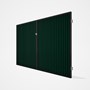 Good Neighbour® CGI Gate Premium .35 BMT Double 2.1m High Sheet: Caulfield Green, Frame: Ebony