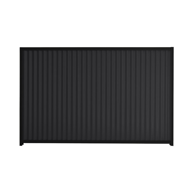 Good Neighbour® CGI 1200mm High Fence Panel Sheet: Gun Metal Grey, Post/Track: Ebony