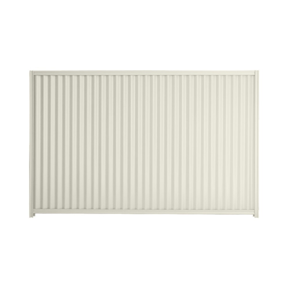 Good Neighbour CGI 1200mm High Fence Panel Sheet: Off White, Post/Track: Off White