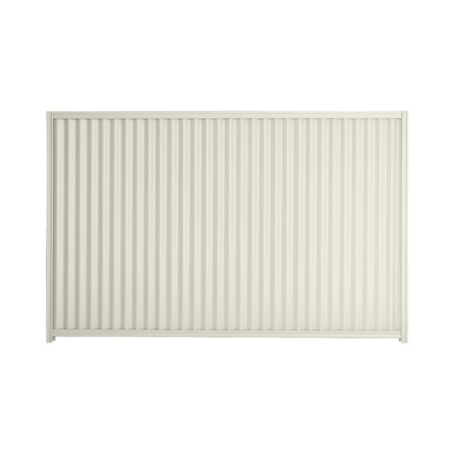 Good Neighbour CGI 1200mm High Fence Panel Sheet: Off White, Post/Track: Off White