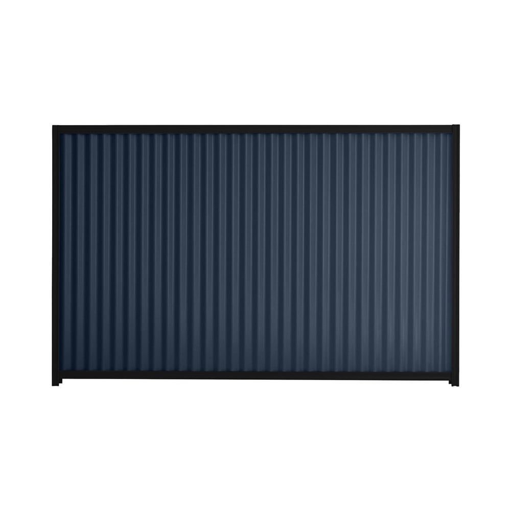 Good Neighbour® CGI 1500mm High Fence Panel Sheet: Mountain Blue, Post/Track: Ebony