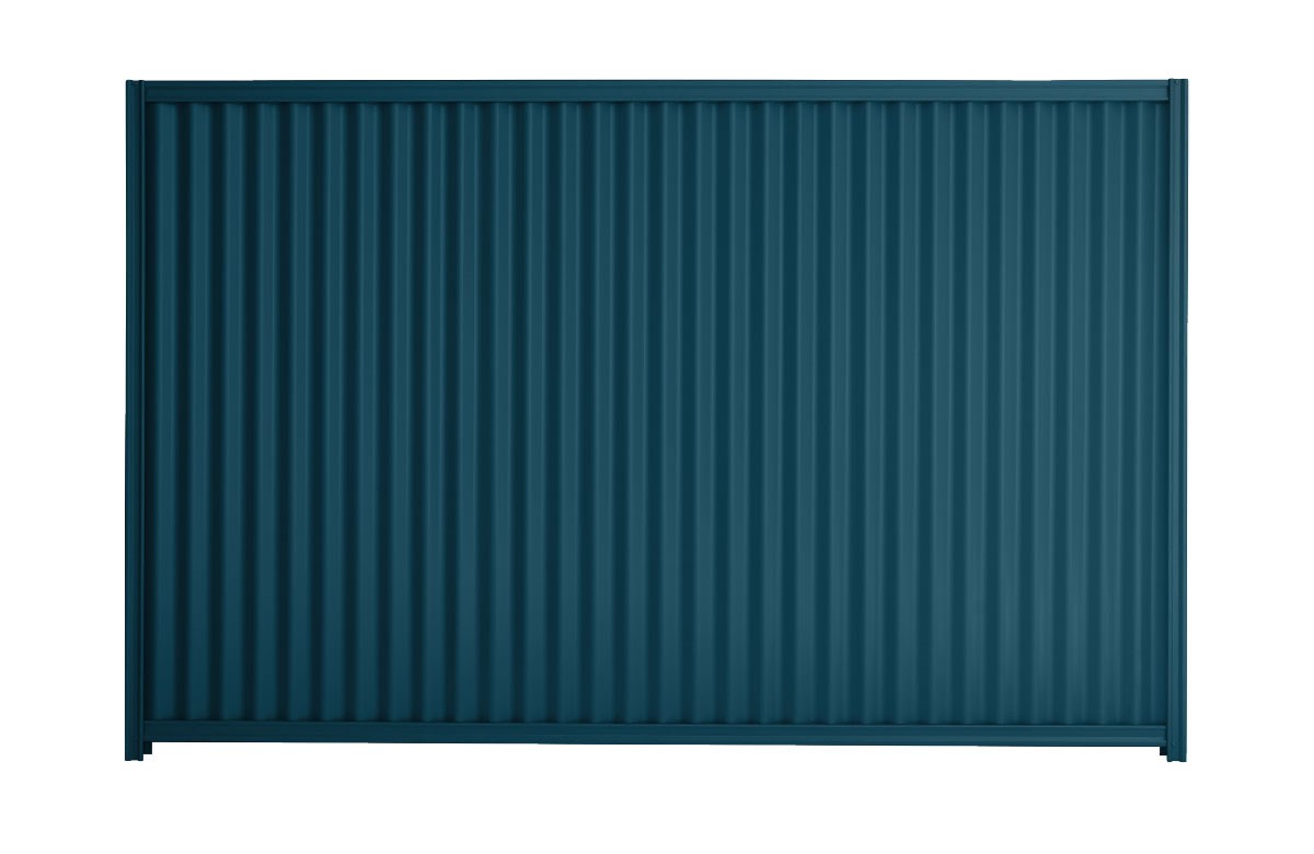Good Neighbour CGI 1800mm High Fence Panel Sheet: Mountain Blue, Post/Track: Mountain Blue