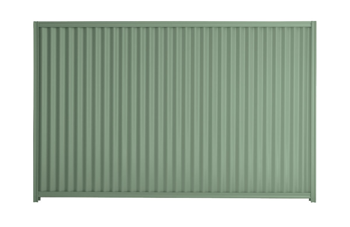Good Neighbour CGI 1800mm High Fence Panel Sheet: Mist Green, Post/Track: Mist Green