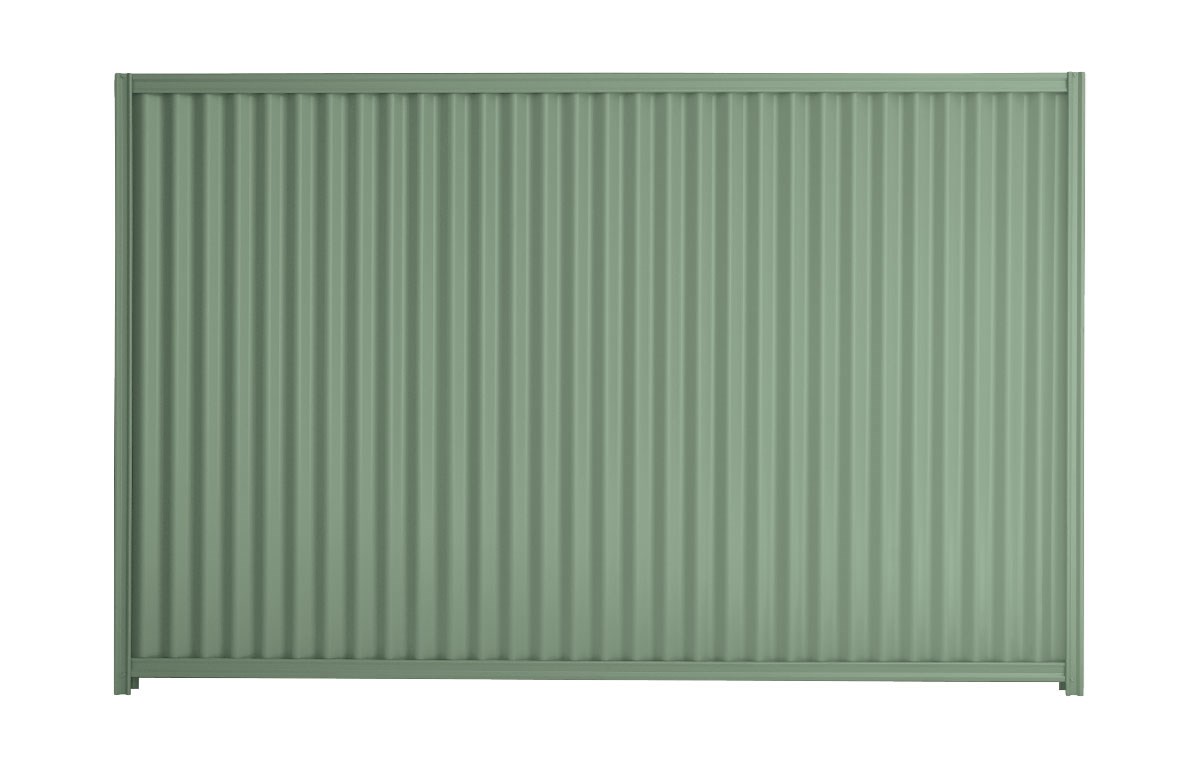 Good Neighbour CGI 2100mm High Fence Panel Sheet: Mist Green, Post/Track: Mist Green