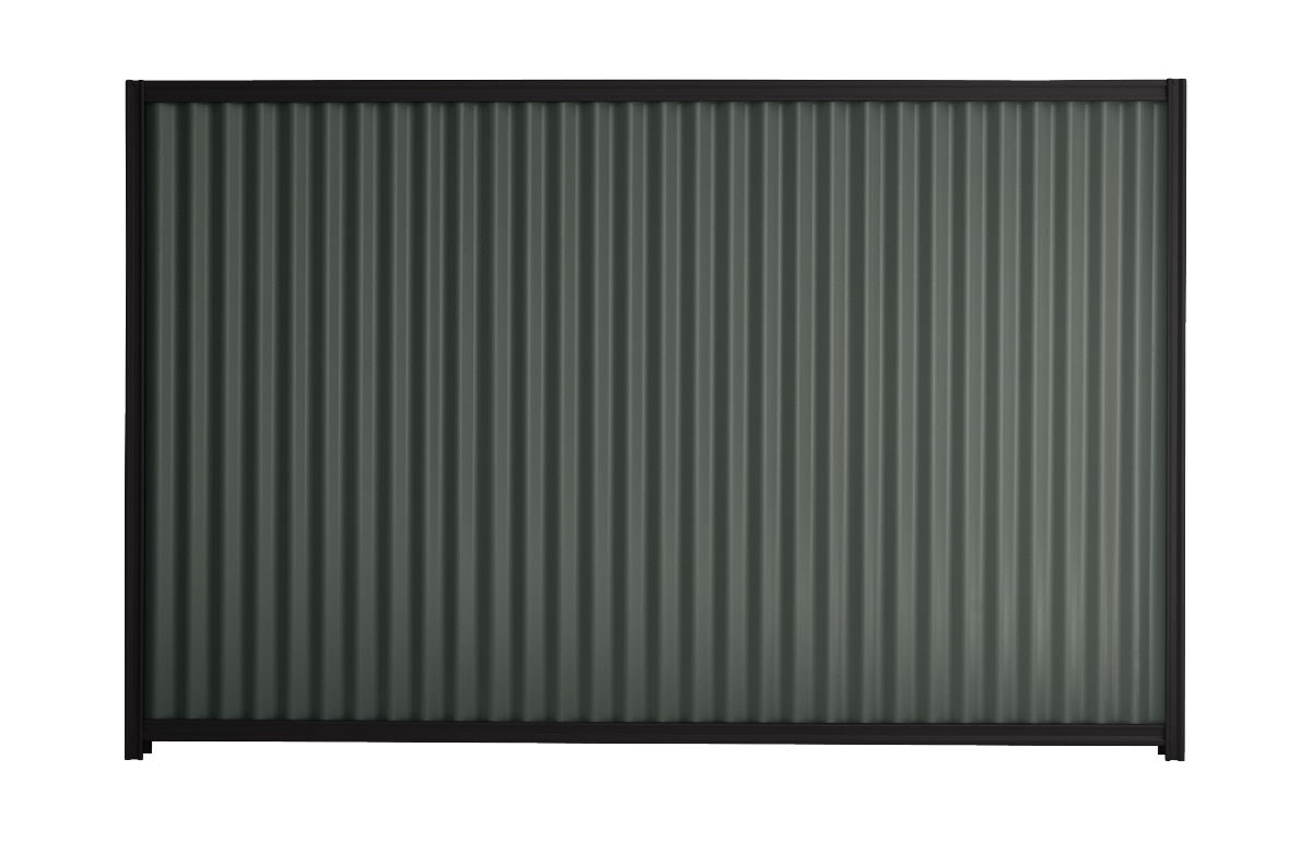 Good Neighbour CGI 2100mm High Fence Panel Sheet: Slate Grey, Post/Track: Ebony