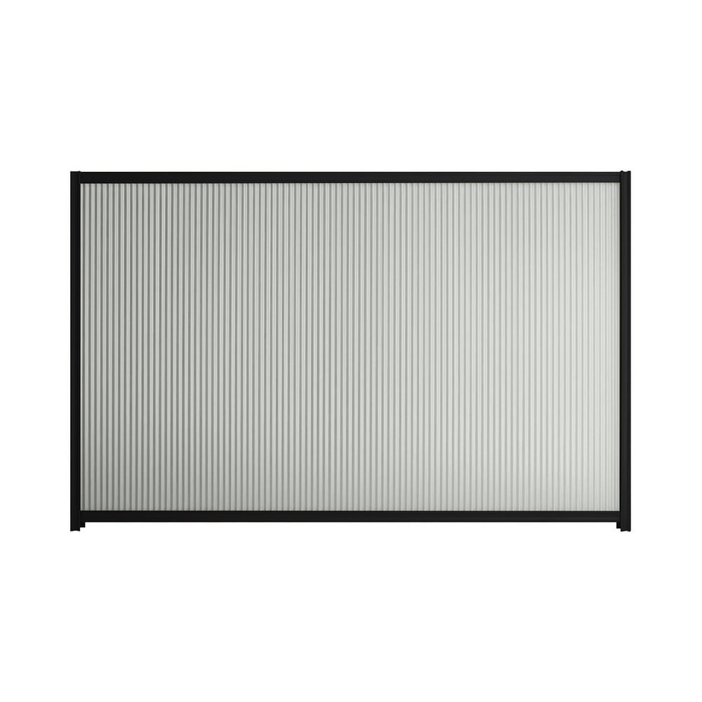 Good Neighbour® CGI Mini 1500mm High Fence Panel Sheet: Gull Grey Post/Track: Ebony