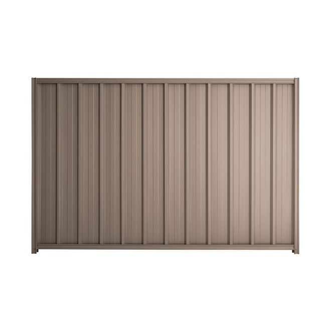 Good Neighbour Superdek 1800mm High Fence Panel Sheet: Beige, Post/Track: Beige