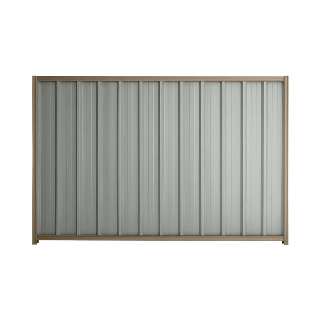 Good Neighbour® Superdek® 1200mm High Fence Panel Sheet: Gull Grey Post/Track: Beige