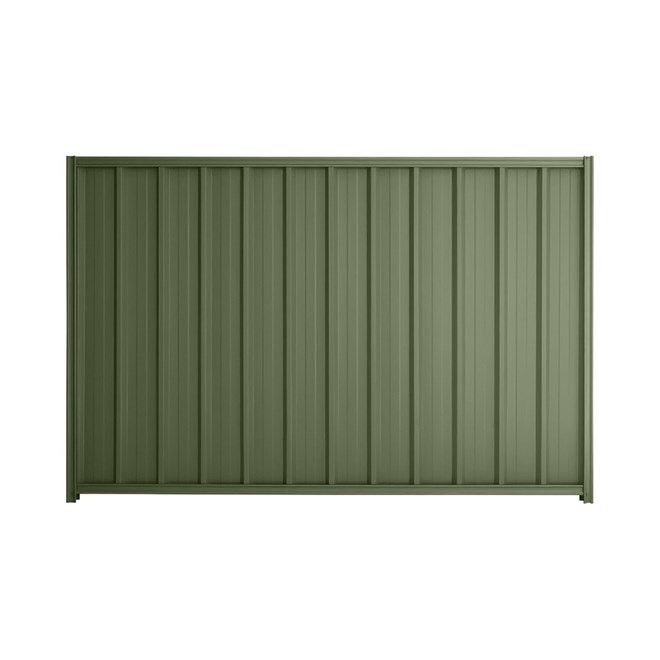 Good Neighbour® Superdek® 1200mm High Fence Panel Sheet: Mist Green Post/Track: Mist Green
