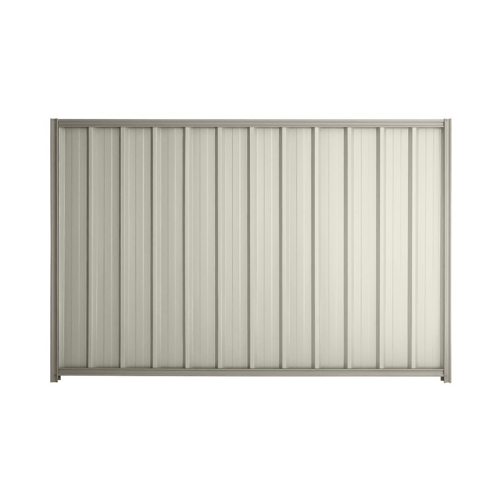 Good Neighbour® Superdek® 1200mm High Fence Panel Sheet: Off White Post/Track: Birch