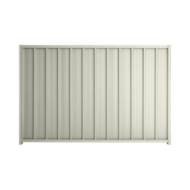 Good Neighbour® Superdek® 1200mm High Fence Panel Sheet: Off White Post/Track: Off White