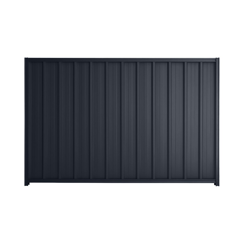 Good Neighbour® Superdek® 1500mm High Fence Panel Sheet: Dark Stone Post/Track: Dark Stone