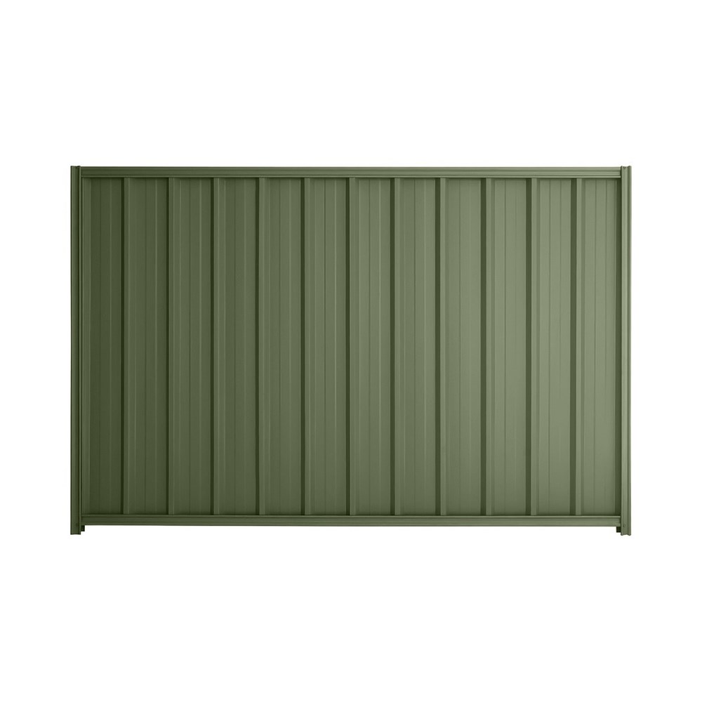 Good Neighbour® Superdek® 1500mm High Fence Panel Sheet: Mist Green Post/Track: Mist Green