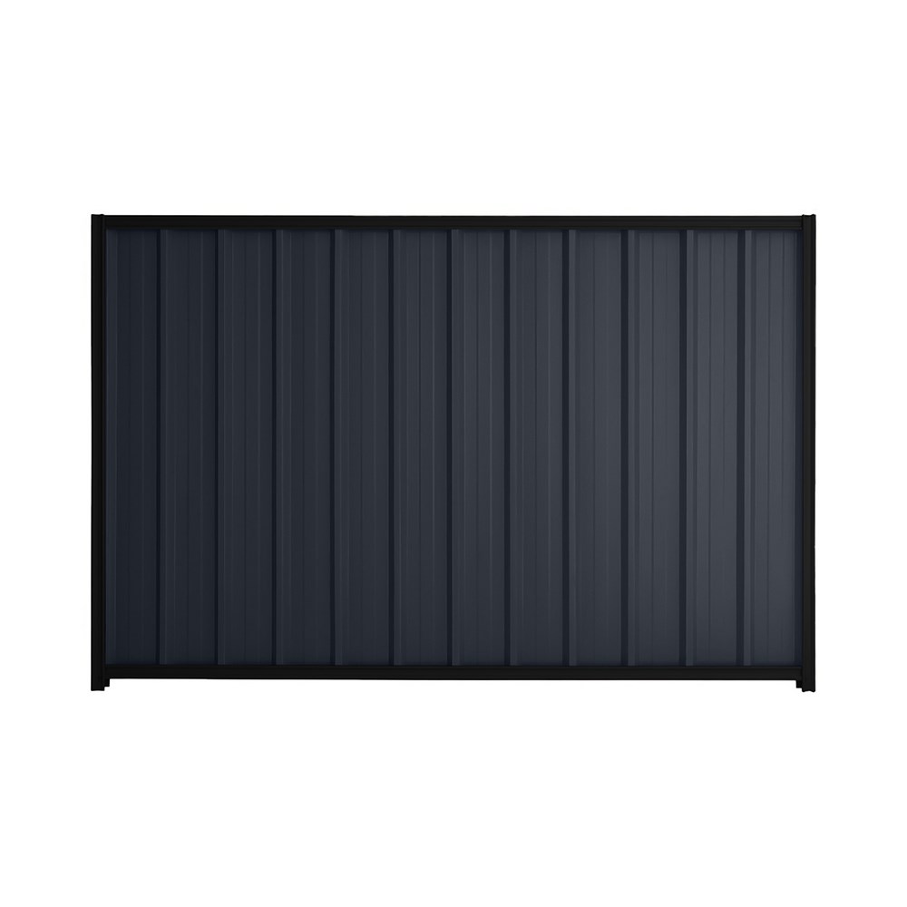 Good Neighbour® Superdek® 1800mm High Fence Panel Sheet: Dark Stone Post/Track: Ebony