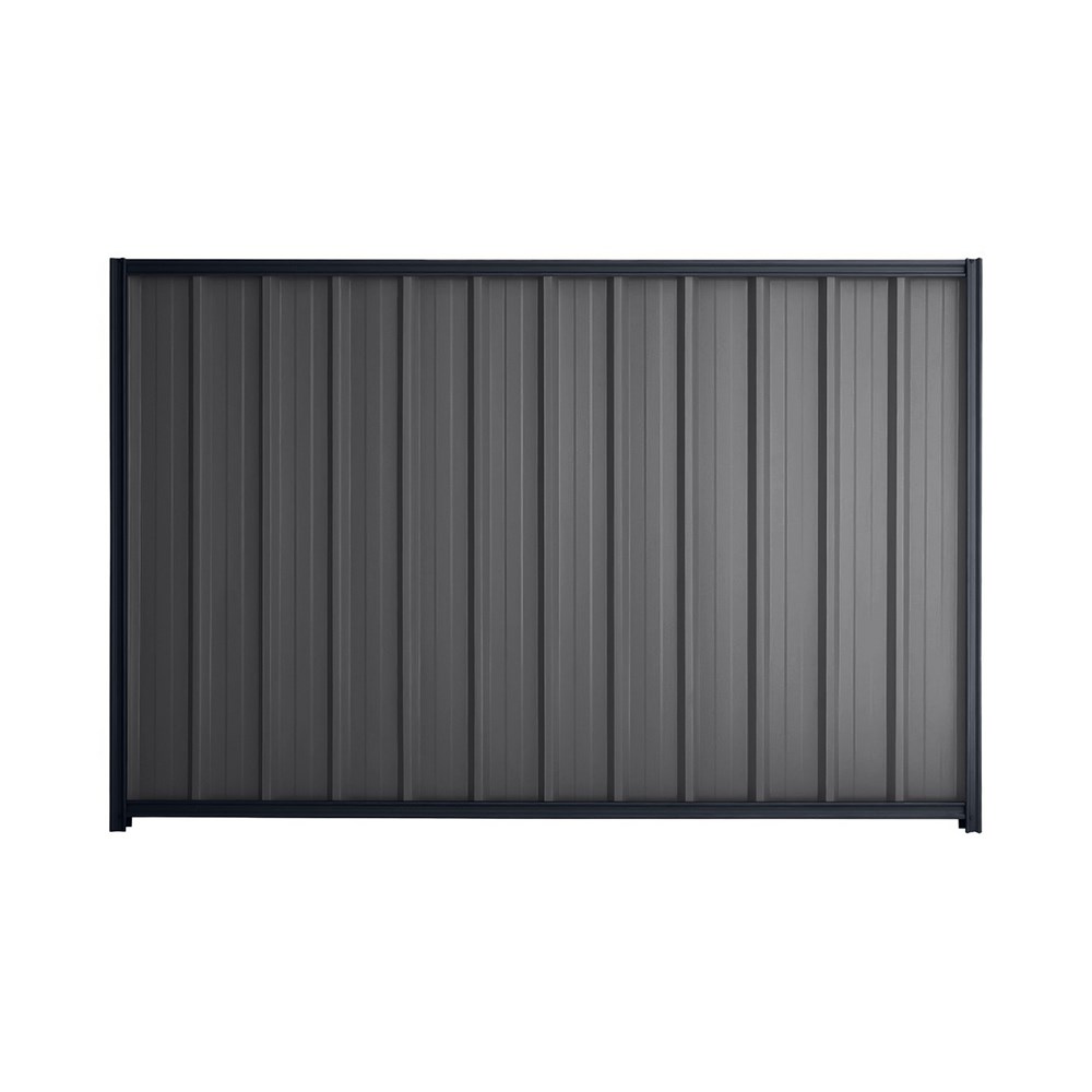 Good Neighbour® Superdek® 1800mm High Fence Panel Sheet: Granite Post/Track: Dark Stone