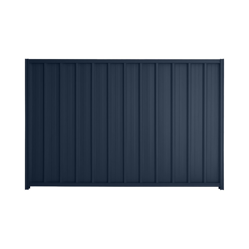 Good Neighbour® Superdek® 1800mm High Fence Panel Sheet: Mountain Blue Post/Track: Mountain Blue