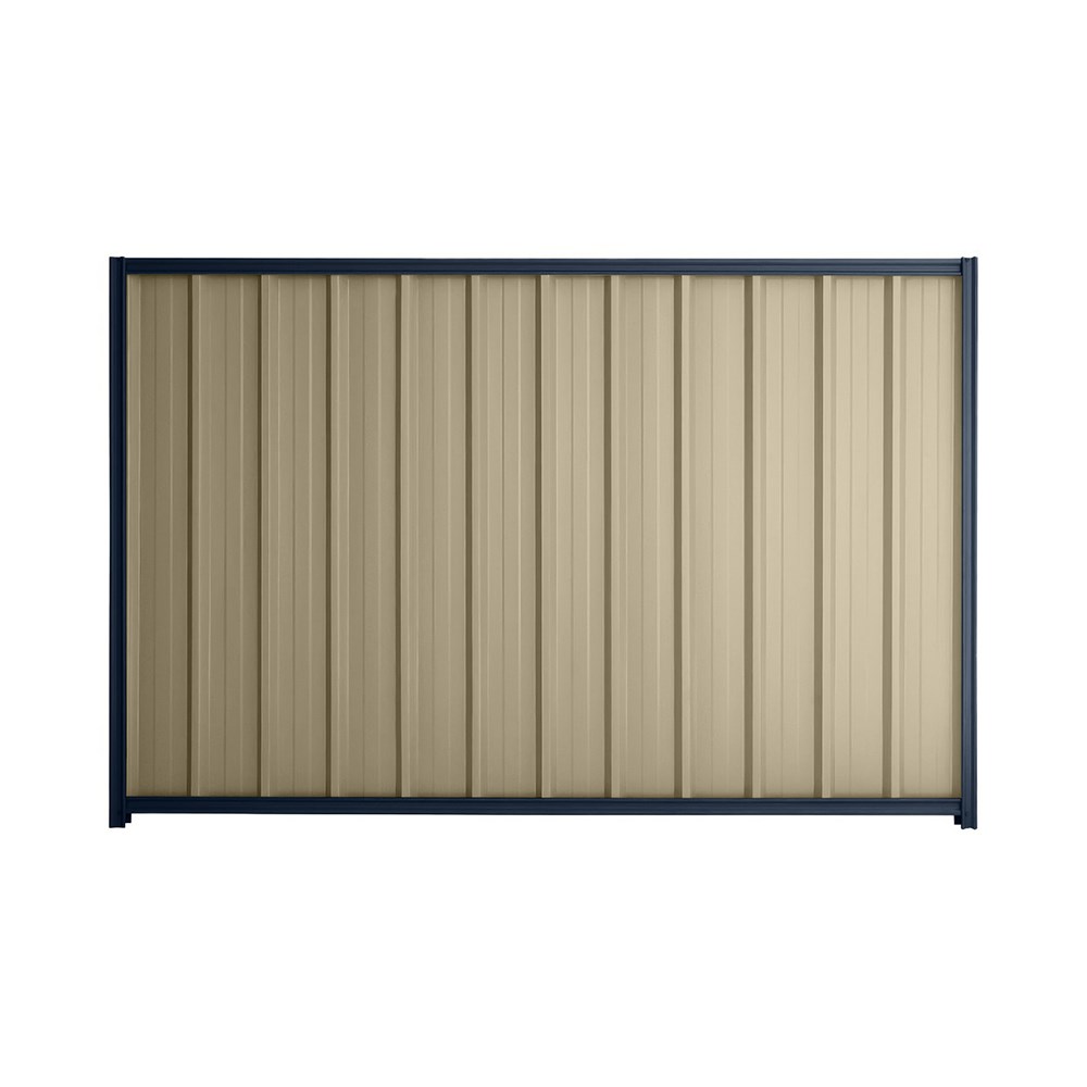 Good Neighbour® Superdek® 1800mm High Fence Panel Sheet: Merino Post/Track: Mountain Blue