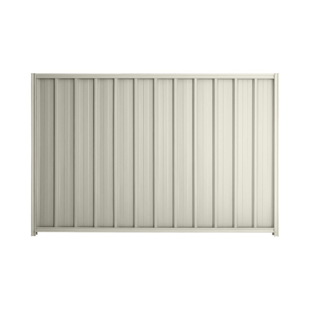 Good Neighbour® Superdek® 1800mm High Fence Panel Sheet: Off White Post/Track: Off White
