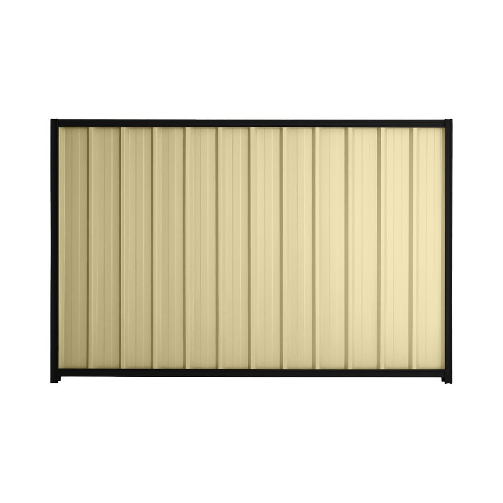Good Neighbour® Superdek® 1800mm High Fence Panel Sheet: Primrose Post/Track: Ebony