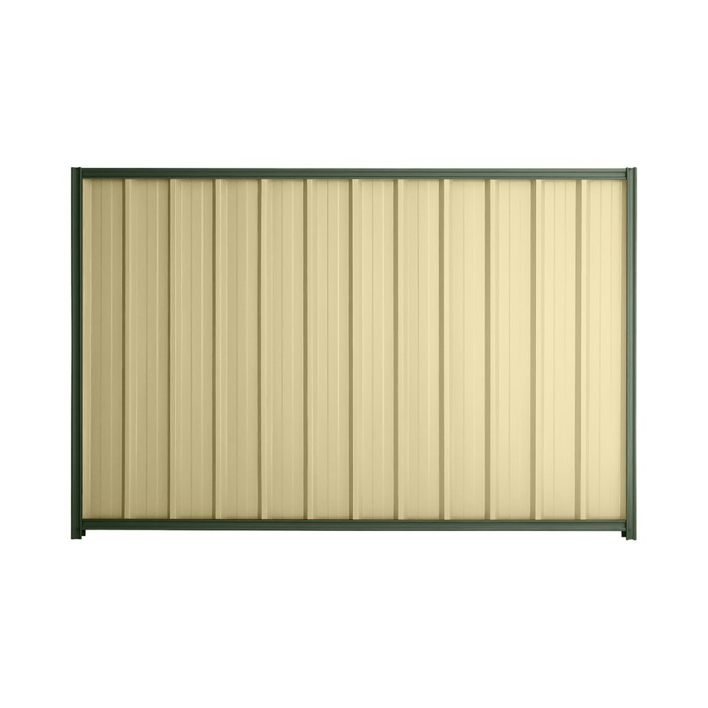 Good Neighbour® Superdek® 1800mm High Fence Panel Sheet: Primrose Post/Track: Rivergum