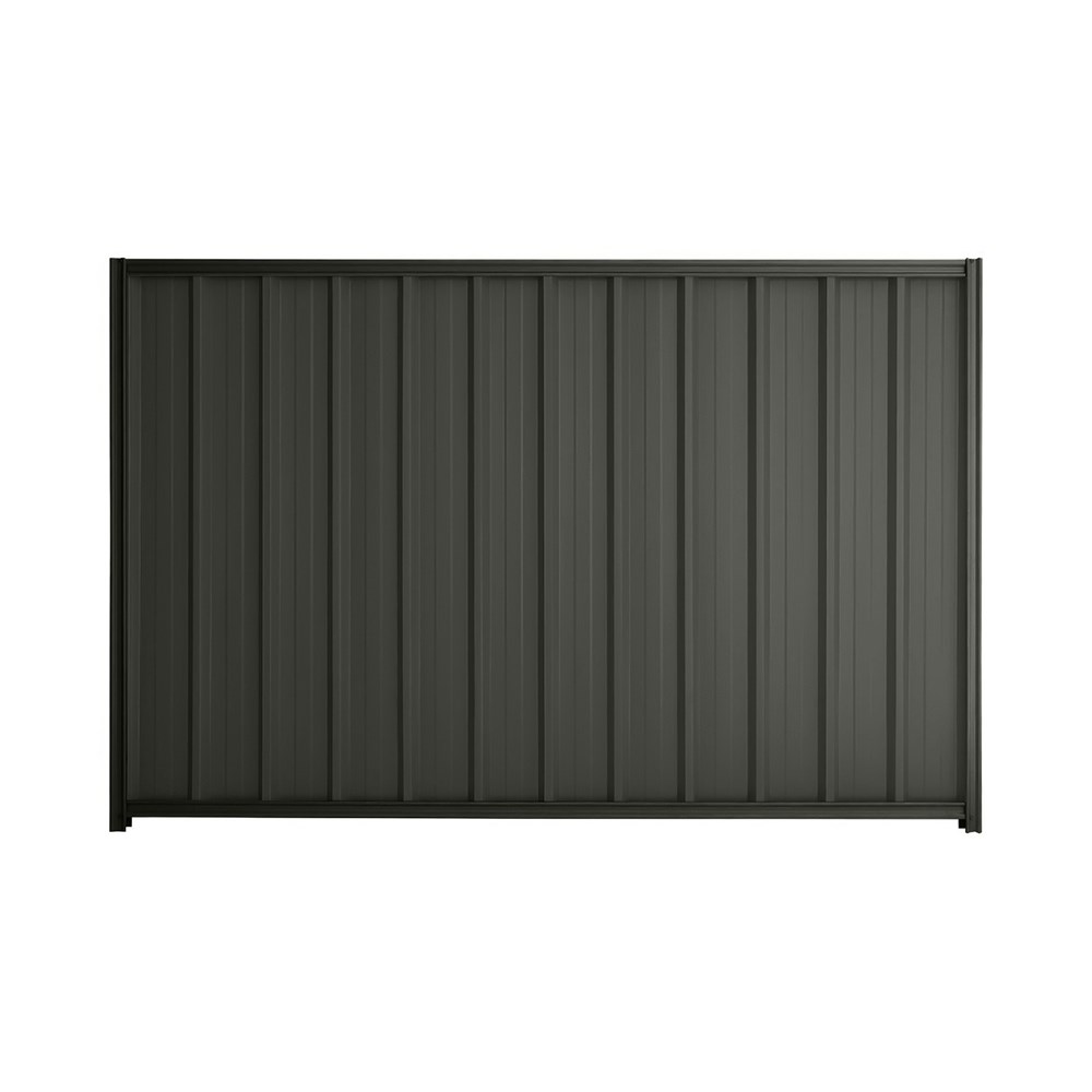 Good Neighbour® Superdek® 1800mm High Fence Panel Sheet: Slate Grey Post/Track: Slate Grey