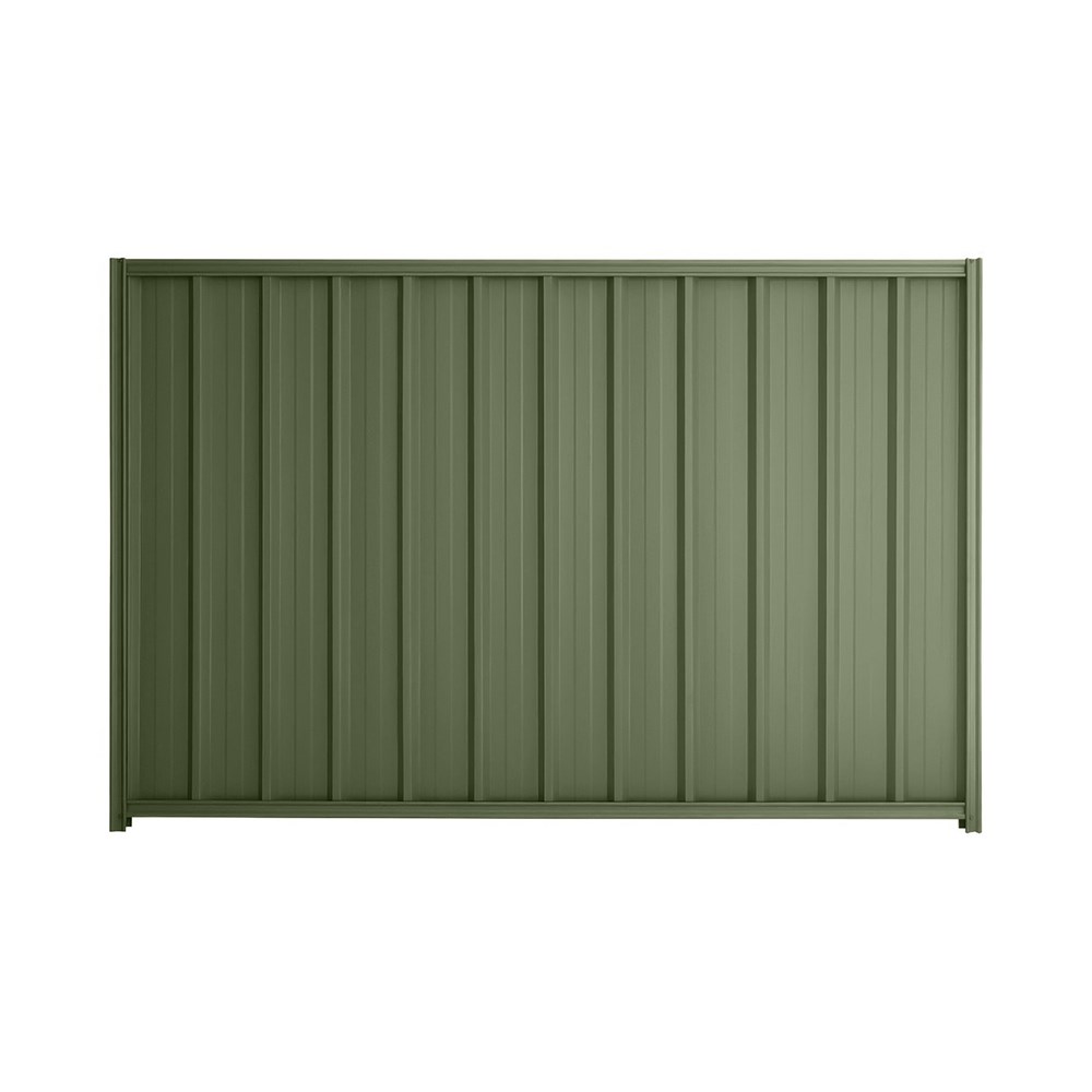 Good Neighbour® Superdek® 2100mm High Fence Panel Sheet: Mist Green Post/Track: Mist Green