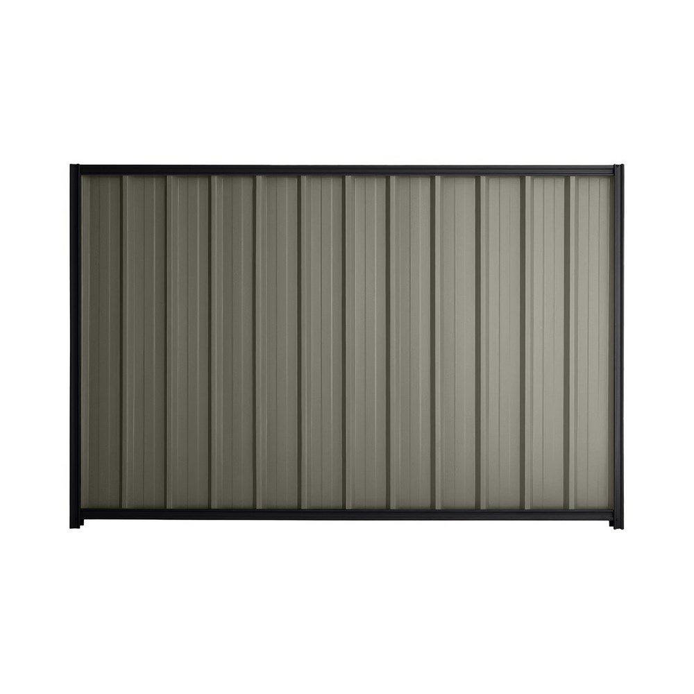 Good Neighbour® Superdek® 2100mm High Fence Panel Sheet: Marsh Post/Track: Gun Metal Grey