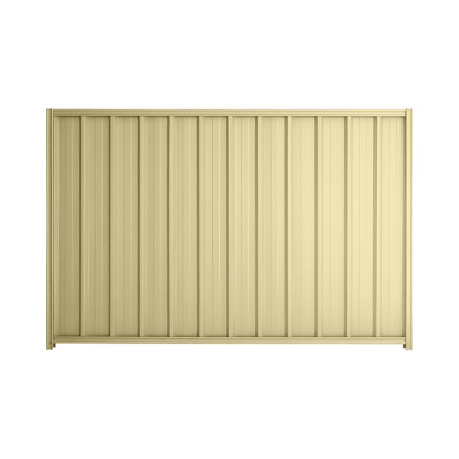 Good Neighbour® Superdek® 2100mm High Fence Panel Sheet: Primrose Post/Track: Primrose