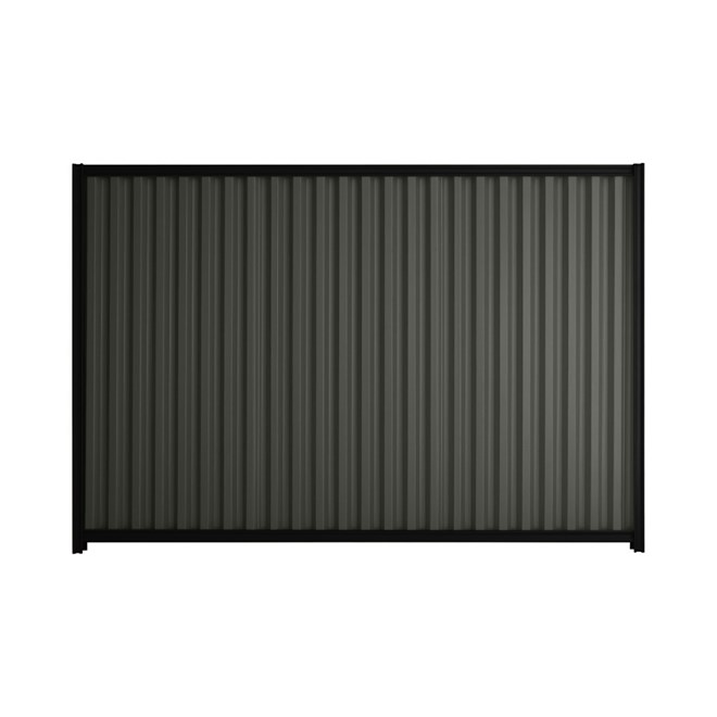 Good Neighbour® Smartspan® 1200mm High Fence Panel Sheet: Slate Grey Post/Track: Ebony