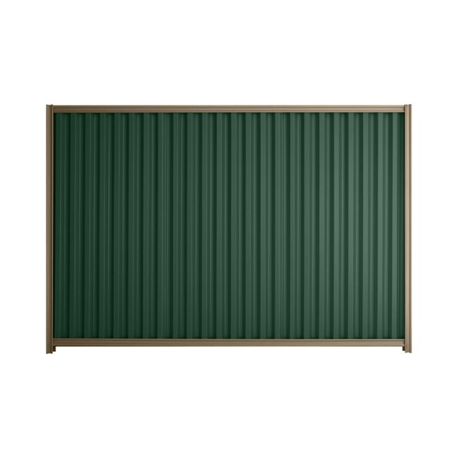 Good Neighbour® Smartspan® 1500mm High Fence Panel Sheet: Caulfield Green Post/Track: Beige