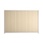 Good Neighbour Smartspan 1500mm High Fence Panel Sheet: Primrose, Post/Track: Off White