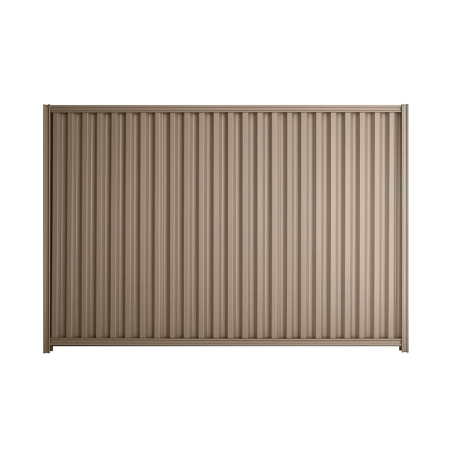 Good Neighbour Smartspan 1800mm High Fence Panel Sheet: Beige, Post/Track: Beige