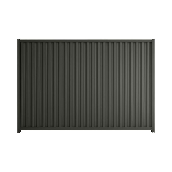 Good Neighbour® Smartspan® 1500mm High Fence Panel Sheet: Slate Grey Post/Track: Slate Grey