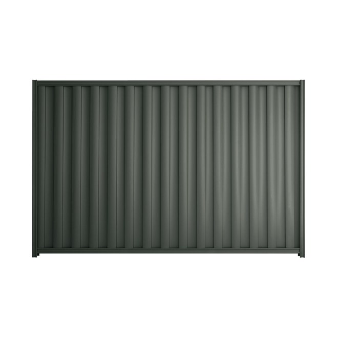 Good Neighbour Wavelok 1500mm High Fence Panel Sheet: Slate Grey, Post/Track: Slate Grey