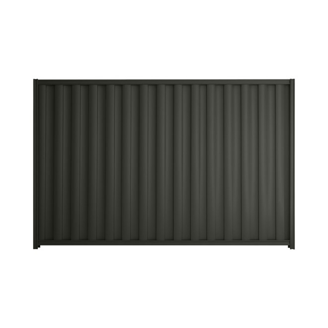 Good Neighbour® Wavelok® 1200mm High Fence Panel Sheet: Slate Grey Post/Track: Slate Grey